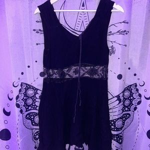 Free People Black Casual Dress